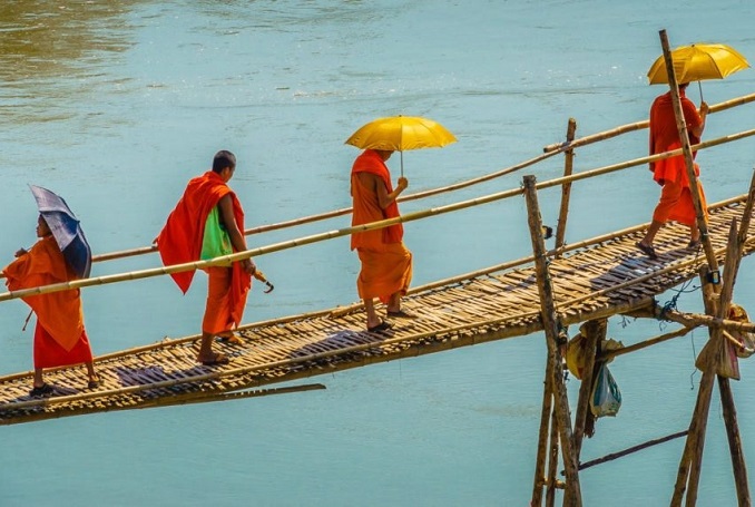 Luang Prabang Bamboo Bridge