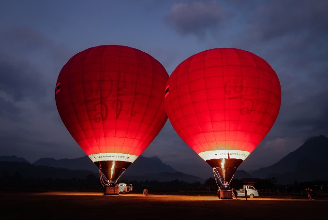 Laos Hot Air Balloon, Vang Vieng Hot Air Balloon